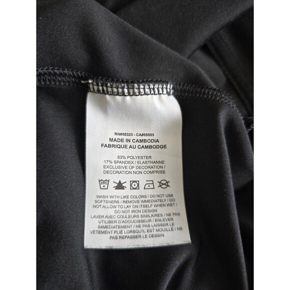 Nike DRI-FIT Forever Tucked Womens Polo Bodysuit Size Small Black - Picture 7 of 10